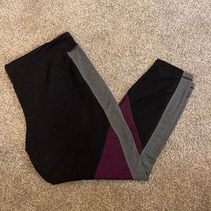 Rainbeau Curves black/purple/gray leggings